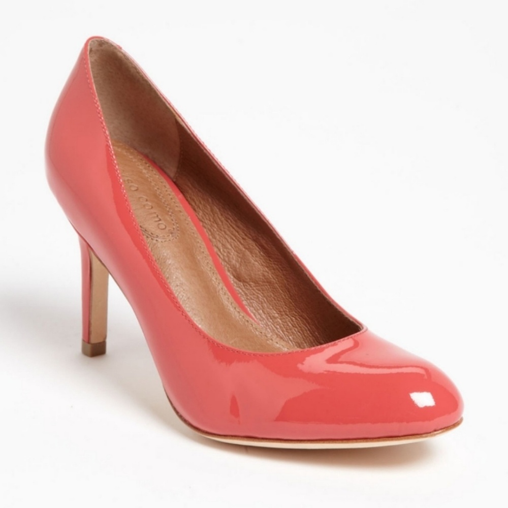 Corso Como Del Patent Leather in Coral/Orange 10M